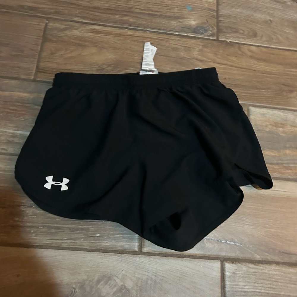 Black athletic shorts